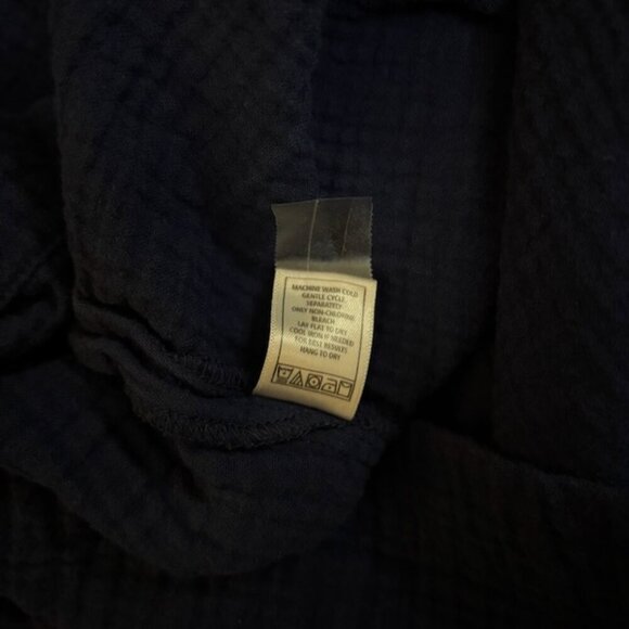 Monrow Women Dress Size XS Organic Cotton Gauze Collared Minimalist Preppy Beach - Picture 8 of 10